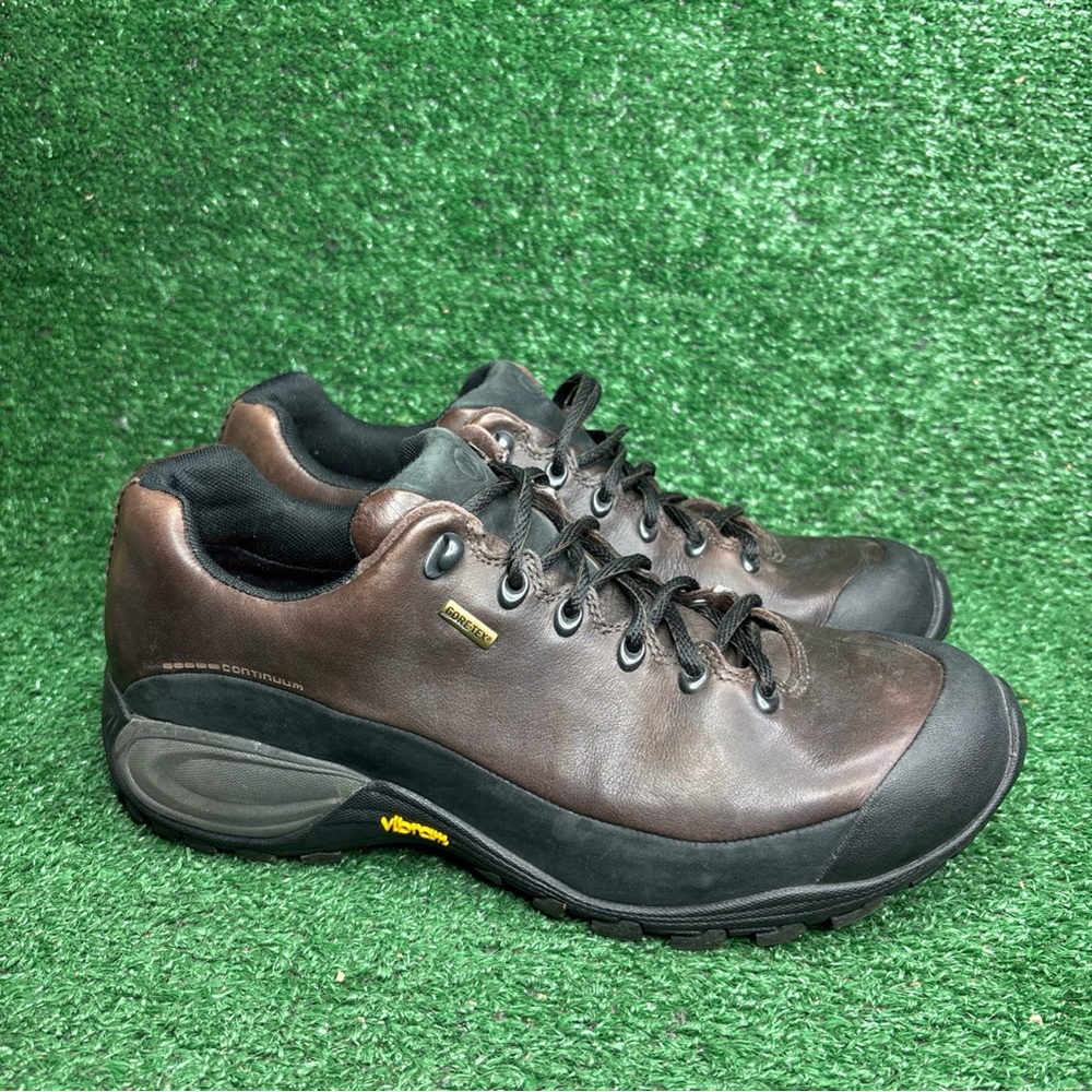 Merrell Chameleon Trek Gore-Tex Brown Leather Vibram Hiking Shoes Mens Size 10